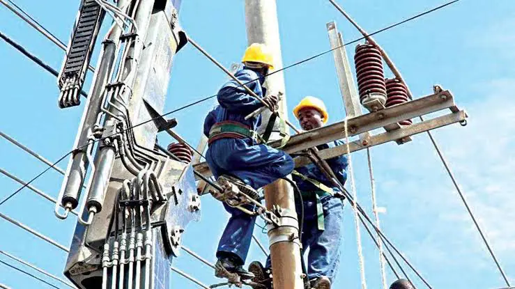 Electricity workers