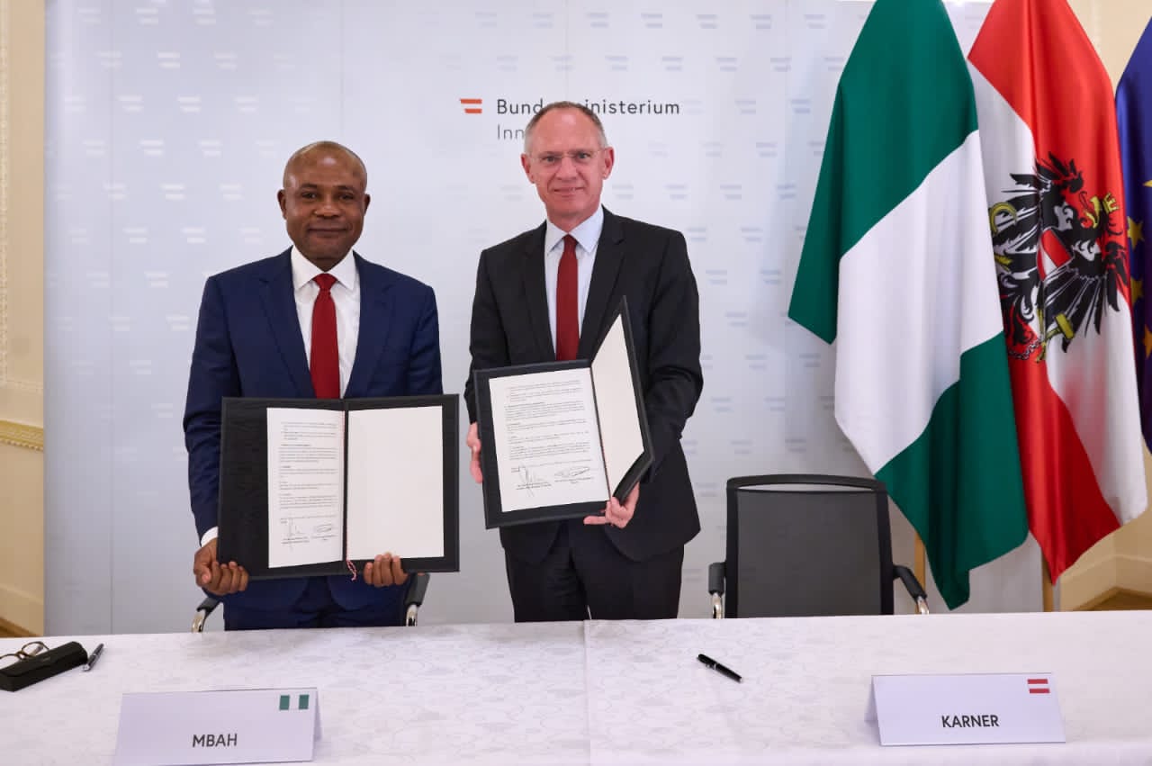 Gov Mbah Takes Investment Drive to Austria, Signs MoU