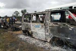 School bus crash, 12 kids burnt to death
